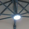 Aurinkovarjon LED-valo kaukosäätimellä