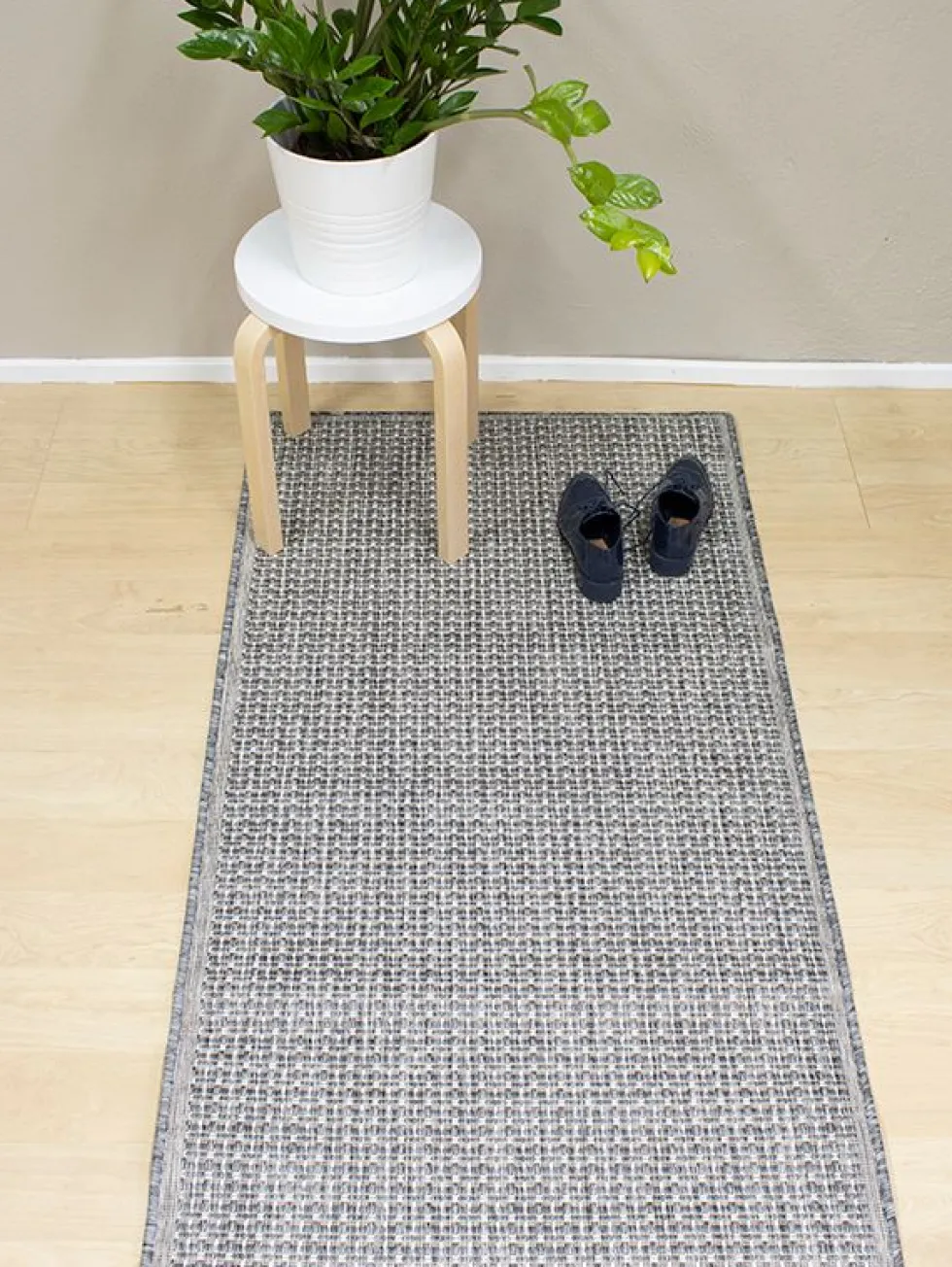 Cairo käytävämatto 80 cm hopea