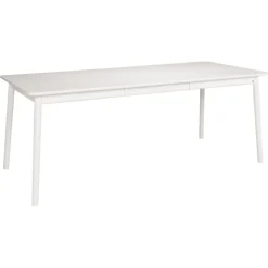 Hans K ZigZag ruokapöytä 140cm, valkoinen