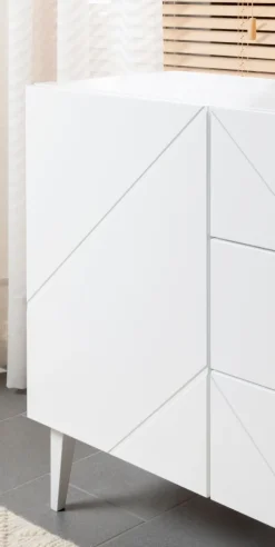 Hiipakka Vilja senkki 200cm ovilla ja laatikoilla, valkoinen