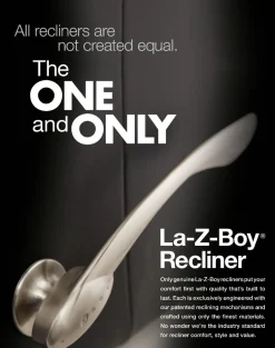 La-Z-Boy Rowan recliner mekanismituoli, musta nahka