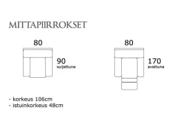 PK Furniture Togo Kick reclinertuoli, nahkaa