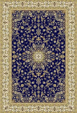Ritz plyysimatto Medaljonki sininen, 160x235cm