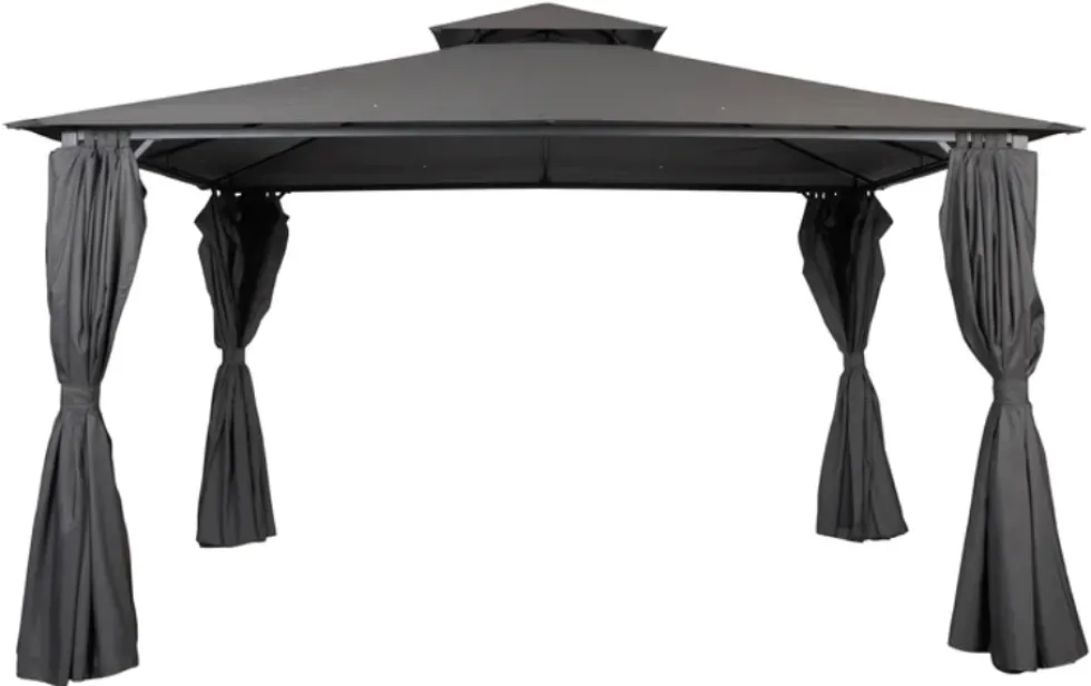 Roma paviljonki 3x4m, harmaa