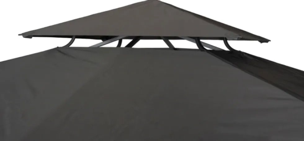 Roma paviljonki 3x4m, harmaa