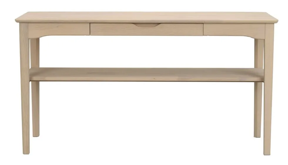 Rowico Markham konsolipöytä 140cm, valkopesty tammi
