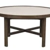 Rowico Marsden sohvapöytä 90cm, beige / ruskea tammi