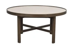 Rowico Marsden sohvapöytä 90cm, beige / ruskea tammi