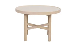 Rowico Marsden sohvapöytä 60cm, beige / valkopesty tammi