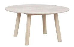Rowico Taransay sohvapöytä Ø90cm, beige/valkopesty