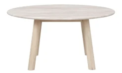 Rowico Taransay sohvapöytä Ø90cm, beige/valkopesty