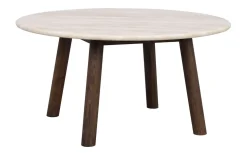 Rowico Taransay sohvapöytä Ø90cm, beige/ruskea