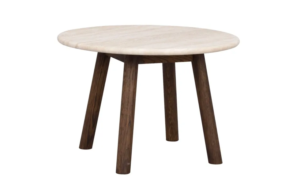 Rowico Taransay sohvapöytä Ø60cm, beige/ruskea