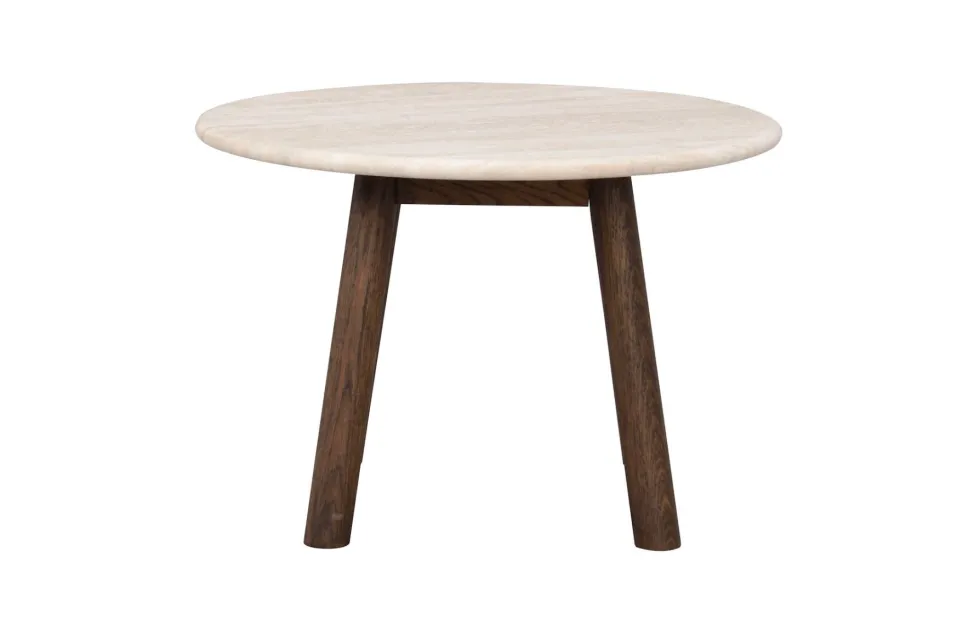 Rowico Taransay sohvapöytä Ø60cm, beige/ruskea