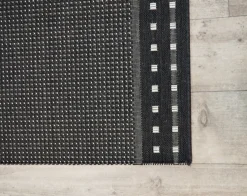 Ruutu käytävämatto 100 cm musta