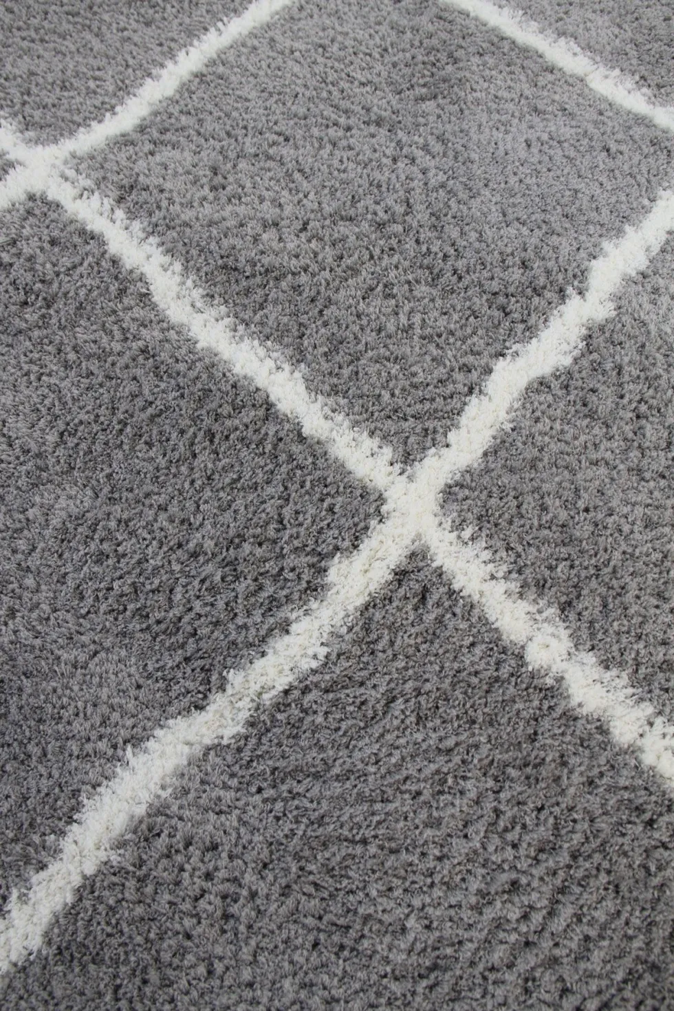 Silkyway nukkamatto, harmaa/valk, 200x285 cm
