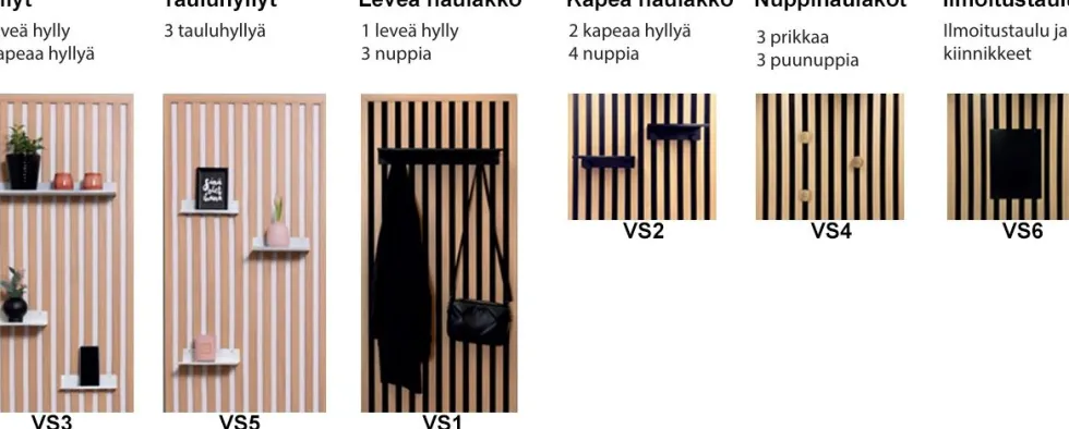 Sointu Sisustuspaneeli 200, tammi/musta