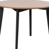 Touko ruokapöytä pyöreä 110cm, musta/tammi