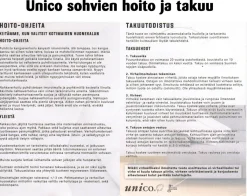 Unico Moonlight kulmasohva, eri vaihtoehtoa