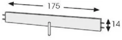 Unipuu pitkä turvalaita 175 cm