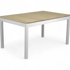 Vilja ruokapöytä 130x80, koivu-valkoinen
